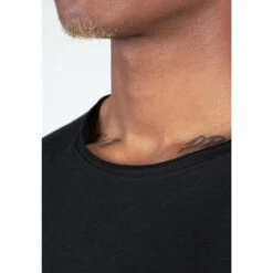 Camiseta Musculación Manga Corta Algodón Hombre GORILLA WEAR York Negro -Fitness Tienda camiseta musculacion manga corta algodon hombre gorilla wear york negro 4