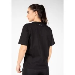 Camiseta Musculación Manga Corta Algodón Mujer GORILLA WEAR Bixby Negro -Fitness Tienda camiseta musculacion manga corta algodon mujer gorilla wear bixby negro 1