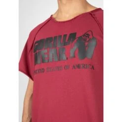 Camiseta Musculación Manga Corta Hombre GORILLA WEAR Classic Work Out Rojo -Fitness Tienda camiseta musculacion manga corta hombre gorilla wear classic work out rojo 3