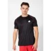 Camiseta Musculación Manga Corta Hombre GORILLA WEAR Performance Negro Rojo -Fitness Tienda camiseta musculacion manga corta hombre gorilla wear performance negro rojo