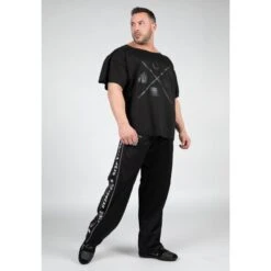 Camiseta Musculación Manga Corta Hombre GORILLA WEAR Sheldon Negro -Fitness Tienda camiseta musculacion manga corta hombre gorilla wear sheldon negro 2