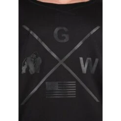 Camiseta Musculación Manga Corta Hombre GORILLA WEAR Sheldon Negro -Fitness Tienda camiseta musculacion manga corta hombre gorilla wear sheldon negro 3