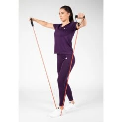 Camiseta Musculación Manga Corta Mujer GORILLA WEAR Neiro Morado -Fitness Tienda camiseta musculacion manga corta mujer gorilla wear neiro morado 3
