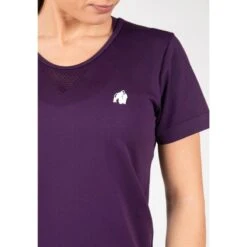 Camiseta Musculación Manga Corta Mujer GORILLA WEAR Neiro Morado -Fitness Tienda camiseta musculacion manga corta mujer gorilla wear neiro morado 4