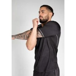 Camiseta Musculación Manga Corta Poliéster Hombre GORILLA WEAR Fremont Negro -Fitness Tienda camiseta musculacion manga corta poliester hombre gorilla wear fremont negro 3