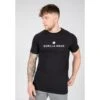 Camiseta Musculación Manga Corta Slim Fit Hombre GORILLA WEAR Davis Negro -Fitness Tienda camiseta musculacion manga corta slim fit hombre gorilla wear davis negro