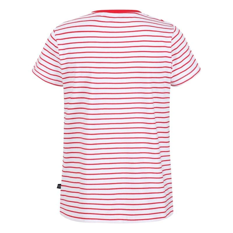 Regatta Camiseta Odalis De Rayas Para Mujer Rojo Real 4 Regatta Camiseta Odalis De Rayas Para Mujer Rojo Real - Imagen 2
