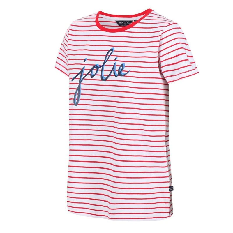 Regatta Camiseta Odalis De Rayas Para Mujer Rojo Real 6 Regatta Camiseta Odalis De Rayas Para Mujer Rojo Real - Imagen 4