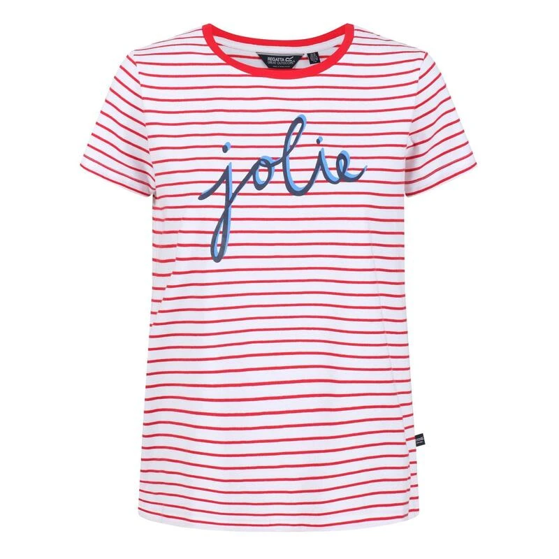 Regatta Camiseta Odalis De Rayas Para Mujer Rojo Real 3 Regatta Camiseta Odalis De Rayas Para Mujer Rojo Real