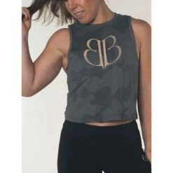 Camiseta Sin Mangas Mujer Banbroken Gris -Fitness Tienda camiseta sin mangas mujer banbroken gris 2