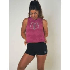 Camiseta Sin Mangas Mujer Banbroken Mico Rojo -Fitness Tienda camiseta sin mangas mujer banbroken mico rojo 4