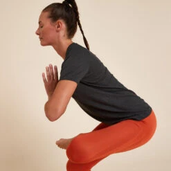 Camiseta Yoga Dinámico Mujer Negro Jaspeado Mangas Cortas 10 Camiseta Yoga Dinámico Mujer Negro Jaspeado Mangas Cortas -Fitness Tienda camiseta yoga dinamico mujer negro jaspeado mangas cortas 3