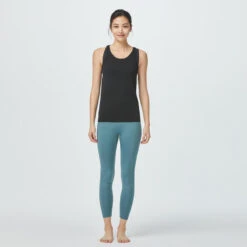 Camiseta Yoga Dyn Sin Mangas Sin Costuras Mujer Negro -Fitness Tienda camiseta yoga dyn sin mangas sin costuras mujer negro 2