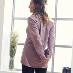 Camiseta Yoga Manga Larga Mujer Kimjaly Ciruela Ecodiseñada -Fitness Tienda camiseta yoga manga larga mujer kimjaly ciruela ecodiseada 2