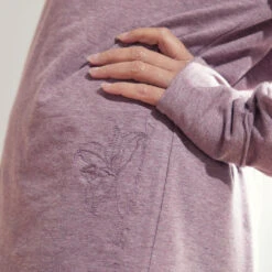 Camiseta Yoga Manga Larga Mujer Kimjaly Ciruela Ecodiseñada -Fitness Tienda camiseta yoga manga larga mujer kimjaly ciruela ecodiseada 3