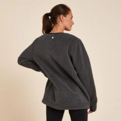 CHAQUETA M SHERPA YOGA GRIS OSCURO -Fitness Tienda chaqueta m sherpa yoga gris oscuro 3