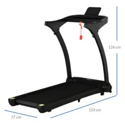 Cinta De Correr Plegable Con 12 Programas HOMCOM 153x77x124 Cm Negro -Fitness Tienda cinta de correr plegable con 12 programas homcom 153x77x124 cm negro 2