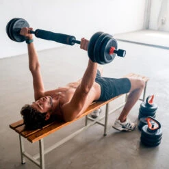 Conjuntode Pesas Xiaomi Fed: Mancuernas + Barra + Pesas -Fitness Tienda conjuntode pesas xiaomi fed mancuernas barra pesas 4