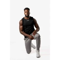 Core Camiseta Sin Mangas - Fitness - Hombre - Negro -Fitness Tienda core camiseta sin mangas fitness hombre negro 3