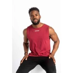 Core Camiseta Sin Mangas - Fitness - Hombre - Negro -Fitness Tienda core camiseta sin mangas fitness hombre roja