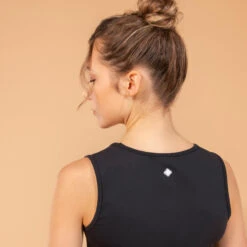 Crop Top Premium Yoga Negro -Fitness Tienda crop top premium yoga negro 3