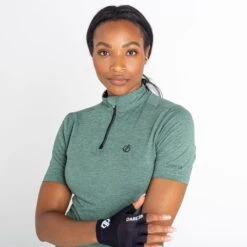 Dare 2b Jersey Pedal Through It Jaspeada Para Mujer Verde Pato -Fitness Tienda jersey pedal through it jaspeada para mujer verde pato 3