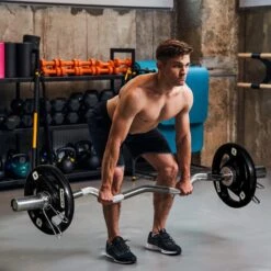 Juego De 2 Discos De Pesas Olímpicas 5 Kg SPORTNOW Ø24x3,5 Cm Negro -Fitness Tienda juego de 2 discos de pesas olimpicas 5 kg sportnow o24x35 cm negro 1