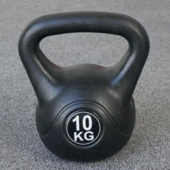 Kettlebell 10 Kg - Plástico - Para Uso Interior Y Exterior - Negro -Fitness Tienda kettlebell 10 kg plastico para uso interior y exterior negro 1
