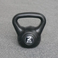 Kettlebell 2 Kg - Plástico - Para Uso Interior Y Exterior - Negro -Fitness Tienda kettlebell 2 kg plastico para uso interior y exterior negro 1