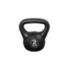 Kettlebell 2 Kg - Plástico - Para Uso Interior Y Exterior - Negro