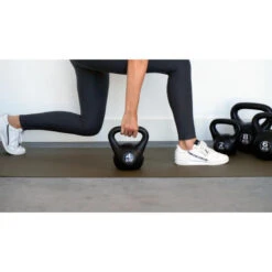 Kettlebell 4 Kg - Plástico - Para Uso Interior Y Exterior - Negro -Fitness Tienda kettlebell 4 kg plastico para uso interior y exterior negro 2