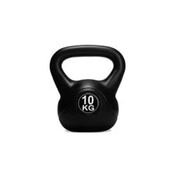 Kettlebell - Cloruro De Polivinilo - Negro - 10 Kg -Fitness Tienda kettlebell cloruro de polivinilo negro 10 kg 1