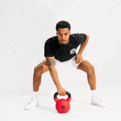 Kettlebell Gorilla Sports Hierro Fundido Negro/Rojo -Fitness Tienda kettlebell gorilla sports hierro fundido negrorojo 1