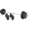 Kit De Musculación Gorilla Sports De 70Kg Discos De Plástico Y Barra De 170cm -Fitness Tienda kit de musculacion gorilla sports de 70kg discos de plastico y barra de 170cm