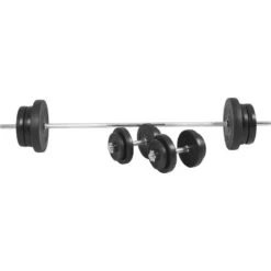 Kit De Musculación Gorilla Sports De 70Kg Discos De Plástico Y Barra De 170cm -Fitness Tienda kit de musculacion gorilla sports de 70kg discos de plastico y barra de 170cm 4