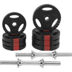Kit Mancuernas Gorilla Sports Negro/Plateado 20 Kg -Fitness Tienda kit mancuernas gorilla sports negroplateado 20 kg 1