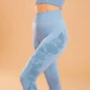 Leggings 7/8 Yoga DYN Azul Lavanda Sin Costuras