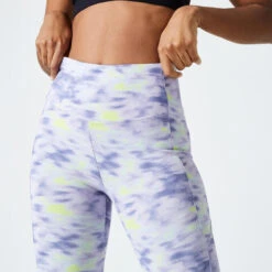 Leggings Fitness 520 Domyos Mujer Malva Estampado -Fitness Tienda leggings fitness 520 domyos mujer malva estampado 2