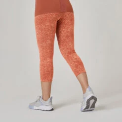 Leggings Mallas Fitness 7/8 Ceñidos Algodón Mujer Naranja -Fitness Tienda leggings mallas fitness 78 ceidos algodon mujer naranja 1