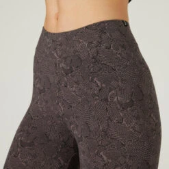 Leggings Mallas Fitness 7/8 Mujer Domyos Fit+ Gris -Fitness Tienda leggings mallas fitness 78 mujer domyos fit gris 3