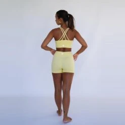 Leggings Mallas Fitness Cortos Sostenible Poliéster Mujer Fitplanet Coral -Fitness Tienda leggings mallas fitness cortos sostenible poliester mujer fitplanet coral 2