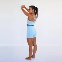 Leggings Mallas Fitness Cortos Sostenible Poliéster Mujer Fitplanet Dolphin Azul -Fitness Tienda leggings mallas fitness cortos sostenible poliester mujer fitplanet dolphin azul 2