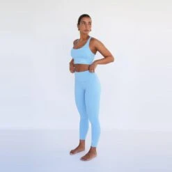 Leggings Mallas Fitness Largas Sostenible Poliéster Mujer Fitplanet Dolphin Azul -Fitness Tienda leggings mallas fitness largas sostenible poliester mujer fitplanet dolphin azul 1