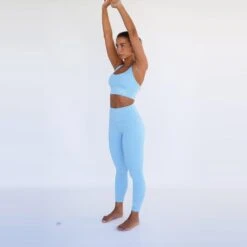 Leggings Mallas Fitness Largas Sostenible Poliéster Mujer Fitplanet Dolphin Azul -Fitness Tienda leggings mallas fitness largas sostenible poliester mujer fitplanet dolphin azul 2