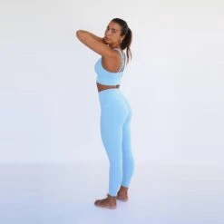 Leggings Mallas Fitness Largas Sostenible Poliéster Mujer Fitplanet Dolphin Azul -Fitness Tienda leggings mallas fitness largas sostenible poliester mujer fitplanet dolphin azul 4