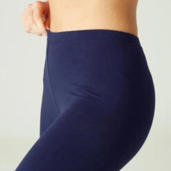 Leggings Mallas Fitness Nyamba Stretch 100 Mujer Azul Marino -Fitness Tienda leggings mallas fitness nyamba stretch 100 mujer azul marino 3