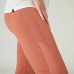Leggings Mallas Fitness Slim 7/8 Mujer 520 Sepia -Fitness Tienda leggings mallas fitness slim 78 mujer 520 sepia 3