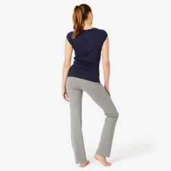 Leggings Mallas Pilates Rectos Mujer Nyamba Regular Fit+ 500 Gris -Fitness Tienda leggings mallas pilates rectos mujer nyamba regular fit 500 gris 1