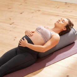 Leggings Mallas Yoga Embarazada Ecodiseñado Mujer Gris Oscuro -Fitness Tienda leggings mallas yoga embarazada ecodiseado mujer gris oscuro 3