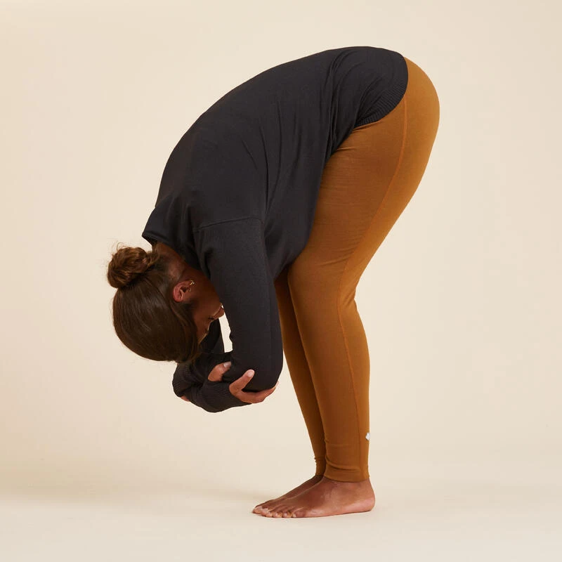 Leggings Mallas Yoga Suave Técnicos Ecodiseñados Mujer Camel 4 Leggings Mallas Yoga Suave Técnicos Ecodiseñados Mujer Camel - Imagen 2